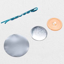Alternative view of 25mm Hair Pin Badge Turquoise