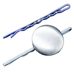 Badge hair pin (25mm; Purple; 10pack)  Button Badge