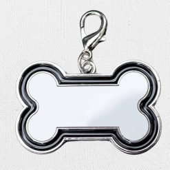 Alternative view of Bone Dog Tag Black