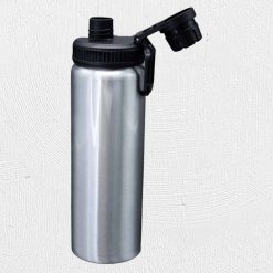 Alternative view of 850ml Aluminium Water Bottle Silver