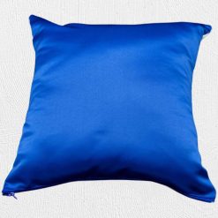 Alternative view of 34x34cm Satin Cushion Blue