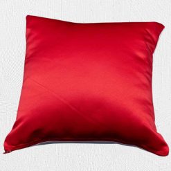 Alternative view of 34x34cm Satin Cushion Red