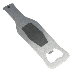 Alternative view of Bottle Opener (Bottle Shaped; Silver; Stainless Steel)