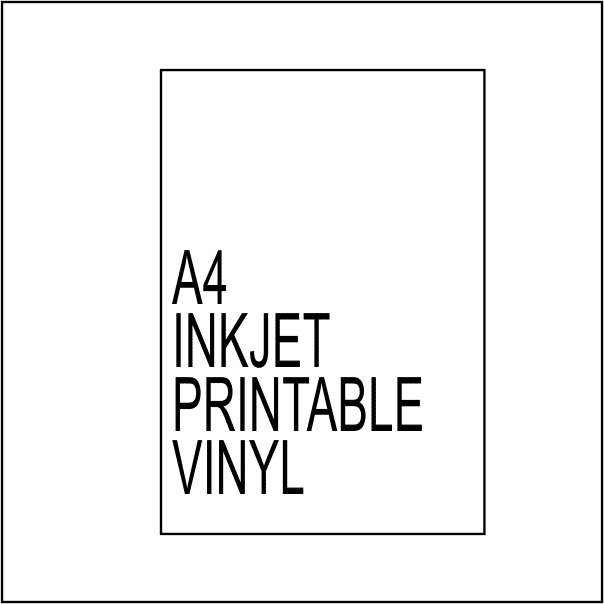printable vinyl a4 for inkjet printers matt 25x a4 sheets