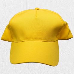 Alternative view of 5 Panel Velcro Cap Yellow