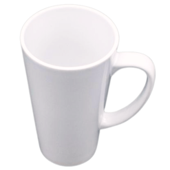 Mug (White; 17oz; Cone; Ceramic)