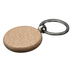 Keyring 7 (Round; Engraving; Wood; 35mmx35m; Each)
