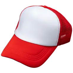 Cap (Truck; Red/White, Mesh back)