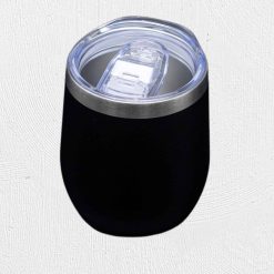 Alternative view of 12oz Engraving Wine Tumbler Black