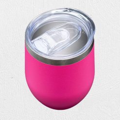 Alternative view of 12oz Engraving Wine Tumbler Cheeky Pink