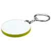 Round Polymer Keyring Yellow