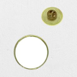 Alternative view of 24mm Round Pin Brooch Gold