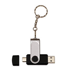 Alternative view of 32GB USB-A & USB-C Swing Memory Stick Black