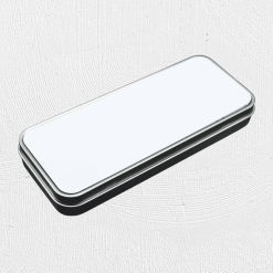 Alternative view of Small Tin Pencil Case Silver