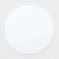Alternative view of Round PU Coaster White