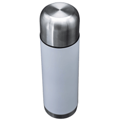 Flask (White; With cup; 750ml; Stainless Steel)