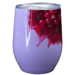 Alternative view of Wine Tumbler (Purple; Sublimation; Stainless Steel; 12oz; Double Walled)