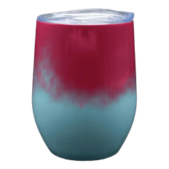 Alternative view of Wine Tumbler (Teal; Sublimation; Stainless Steel; 12oz; Double Walled)