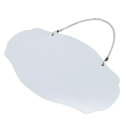 Welcome Plate (White; Aluminium; 293mmx169mm; Each)