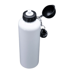 Water Bottle (Aluminium; White; 1000ml)
