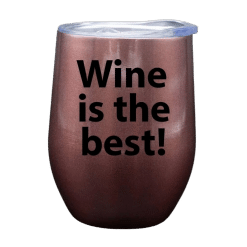 Alternative view of Wine Tumbler (Rose Gold; Sublimation; Stainless Steel; 12oz; Double Walled)