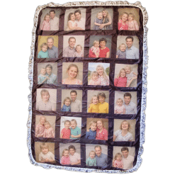 Alternative view of Blanket (24 Panel; Polyester; 105cm x 160cm; Panel size 19cm x 20cm)