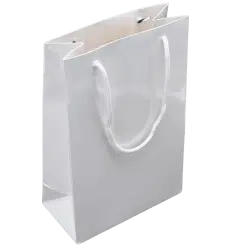 Paper Gift Bag Large (5 pack; White Gloss; Cardboard) Sublimation Gift Bag 200mm x 300mm x 100mm