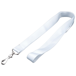 Lanyard (White; 10 pack; Polyester; 2cm)