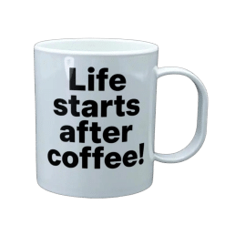 Alternative view of Mug (Polymer; White; Each)