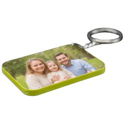 Alternative view of Keyring (Polymer; Yellow edge; 4.8cm x 6.7cm; Each)