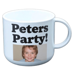 Alternative view of Kids mug (Polymer; White; Each)