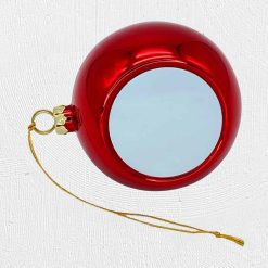 Alternative view of 8cm Acrylic X-Mas Bauble Red