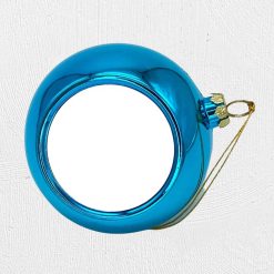 Alternative view of 8cm Acrylic X-Mas Bauble Blue