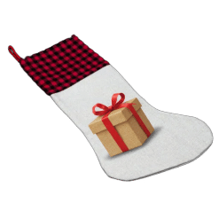 Alternative view of Christmas Sock (Canvas; Fabric; Sublimation)