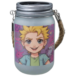 Alternative view of Mason Jar(Glass; Frosted; Solar; 13.5cm x 8cm)