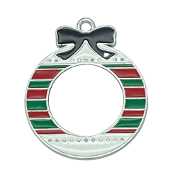 Alternative view of Metal X-Mas Wreath Ornament