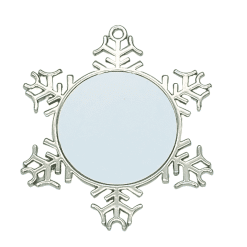 Alternative view of Metal X-Mas Snowflake Ornament