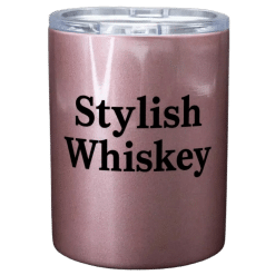 Alternative view of Tumbler (Whiskey; Rose Gold; Sublimation; 12oz; Stainless Steel; Double Walled)