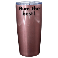 Alternative view of Tumbler (Rum; Rose Gold; Sublimation; 17oz; Stainless Steel; Double Walled)