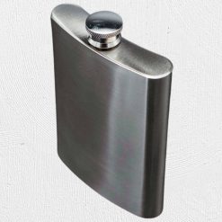 Alternative view of 8oz Hip Flask Silver