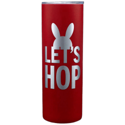 Alternative view of Skinny (20oz; Stainless steel; Red; Engraving; Double walled)