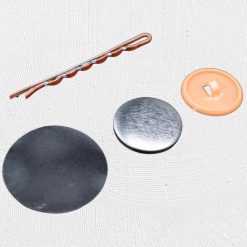 Alternative view of 25mm Hair Pin Badge Orange