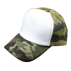 Cap (Truck; Camo/White, Mesh back)