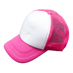 Cap (Truck; Pink/White, Mesh back)