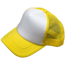 Cap (Truck; Yellow/White, Mesh back)