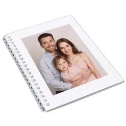 Alternative view of Book (A5; Ring Bound; White; Cardboard)