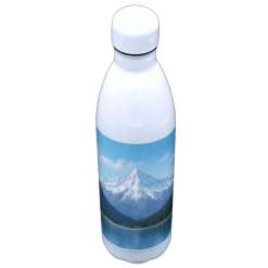 Alternative view of Water Bottle (White; 1000ml; Stainless Steel; Double Walled; Sublimation)