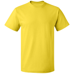 Soft Fabric T-shirt (Yellow; XSmall; Polyester)