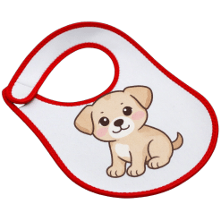 Alternative view of Baby Bib (Red; Neoprene Rubber)