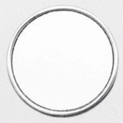 Alternative view of 24mm Round Pin Brooch Silver